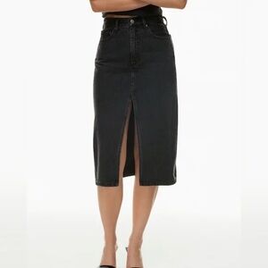 Aritzia  Halle 90s Denim Skirt with Front Slit